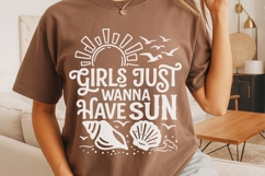 Girls Just Wanna Have Sun Svg, Girls Vacation Svg, Beach Svg Product Image 4
