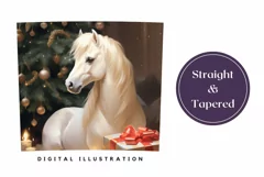 Christmas Tumbler Sublimation, Christmas Horse Sublimation Product Image 3