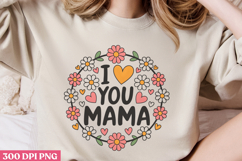 Floral Mama Mom Sublimation PNG Product Image 3