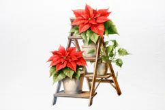 Christmas Houseplants Clipart PNG Product Image 3