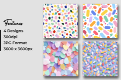 Colorful Candy Shapes Digital Paper Pattern Product Image 3