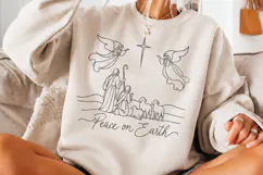 Oh Holy Night Nativity Christmas PNG, Christian Nativity Sce Product Image 3