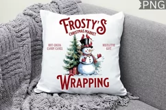 Frostys Christmas Market,Christmas Vintage Sign Sublimation Product Image 3
