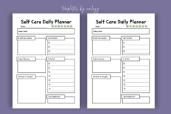 Minimal Self Care Daily Planner Template Canva | Editable Product Image 3