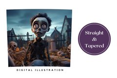 3D Zombie Tumbler Wrap, 3D Halloween Tumbler Sublimation Product Image 3