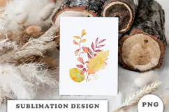 Watercolor Autumn Bouquet png Product Image 3