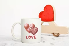 Love Hearts Illustration, Valentine's Day PNG, Love PNG Product Image 3