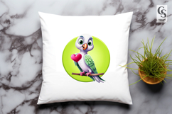 Colorful Tropical Bird Clipart Sublimation PNG Product Image 3