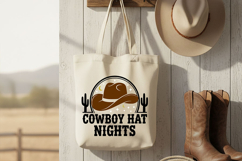 Cowboy Hat Nights Svg, Western Cowgirl Svg, Country Music Product Image 7