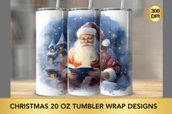 Christmas 20 oz Skinny Tumbler Sublimation Product Image 1