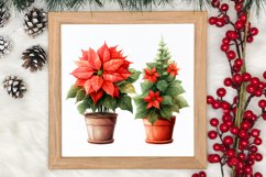 Christmas Houseplants Clipart Sublimation Product Image 3