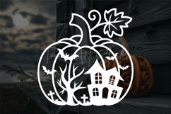Pumpkin Halloween svg Laser Cut Sign Product Image 5