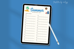 Minimal Summer Checklist Planner Template | Printable Product Image 3