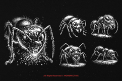 10 Bundle Dark Art Ant Insect Bugs Scary Death Skull Tattoo Product Image 5
