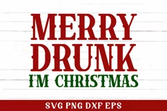 Merry Drunk I'm Christmas SVG, Adult Christmas SVG Product Image 2
