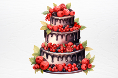 Christmas Cake Sublimation Clipart PNG Product Image 3