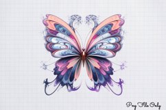 Smoke Butterflies Clipart PNG Product Image 1