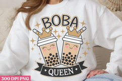 Boba Queen PNG, Boba Sublimation PNG Product Image 1