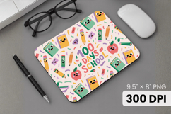 100 days of school Mouse Pad, Teacher PNG Sublimation Design Product Image 1