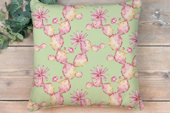 Watercolor Cactus Seamless Pattern Product Image 3