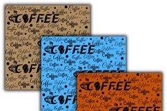 coffee digital papers, Coffee pattern, Coffee background Product Image 2