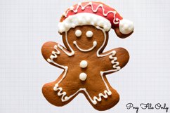 Cute Christmas Gingerbread Clipart PNG Product Image 1