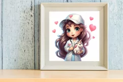 Unicorn Nurse Clipart, Unicorn Nurse Sublimation Product Image 3