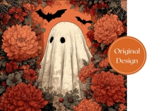 Cartoon Halloween Ghost Tumbler, Halloween Bats Tumbler Product Image 3