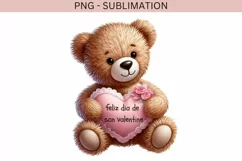 Feliz Día de San Valentín PNG | Retro Spanish Valentine’s Product Image 3