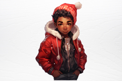 Christmas Chibi Men Clipart PNG Product Image 3
