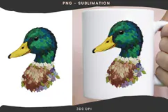 Mallard duck png design for T-shirts Product Image 3