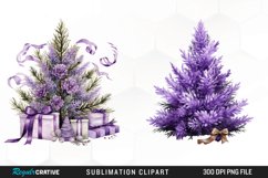 Lavender And Christmas Tree Sublimation PNG Clipart Product Image 1