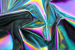 Iridescent Holographic Fabric Background Shiny Rainbow Textu Product Image 1