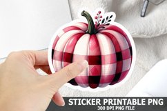 Halloween Pumpkin Sticker| Halloween Sticker PNG Design Product Image 1