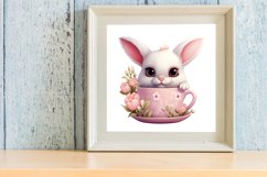 Easter Coffee Cup Sublimation Clipart, Watercolor Clipart Product Image 3