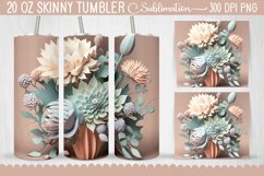 Tumbler Wraps 3D Paper Flowers Bundle - 12 Designs Product Image 4