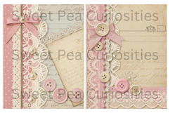 Shabby Chic, Pink, Paper, Floral, Papers, Junk Journal Product Image 3