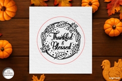 Thanksgiving Coaster Laser Cut | Drink Coaster | SVG Product Image 2