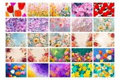 Flowers Cosmetic Bag Bundle, Spring Cosmetic Bag Designs Product Image 3