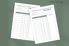 Morning Routine Tracker Template | Editable Canva Product Image 2