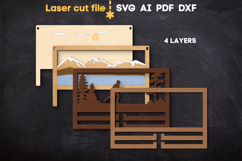 Running Medal Holder SVG laser cut file for Glowforge Product Image 3