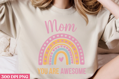 Mom you are awesome PNG, Retro Mother Sublimation PNG Product Image 3