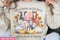 Life Is Better On The Farm PNG, Beauty Farm Sublimation PNG Product Image 3