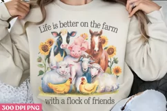 Life Is Better On The Farm PNG, Beauty Farm Sublimation PNG Product Image 3