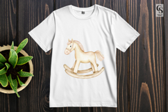 Rocking Horse Toy Clipart Sublimation PNG Product Image 3