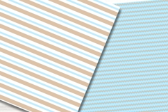 Boy Baptism Digital Paper, Boy Baptism Seamless Pattern. Product Image 3