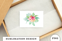 Watercolor Tropical Flowers Bouquet png Product Image 3