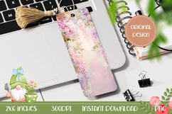 Flowers Bookmark Printable, Cute Wisteria Bookmark PNG Product Image 1
