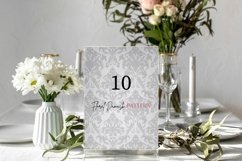 10 White Floral Damask Seamless Digital Paper For Download Product Image 3