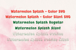 Watermelon Splash - SVG Font Product Image 3